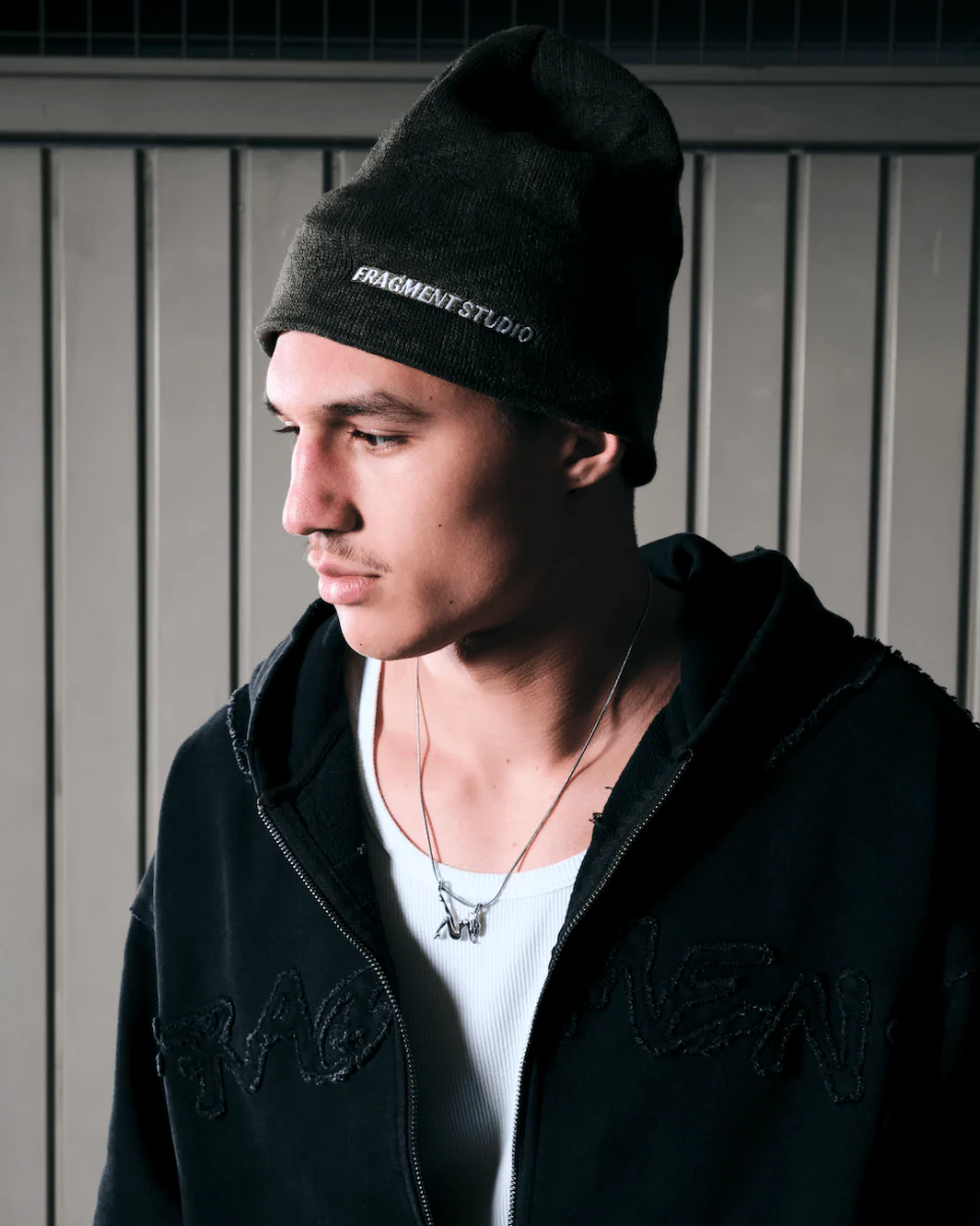 BEANIE MONOGRAM - KHAKI - Image 3