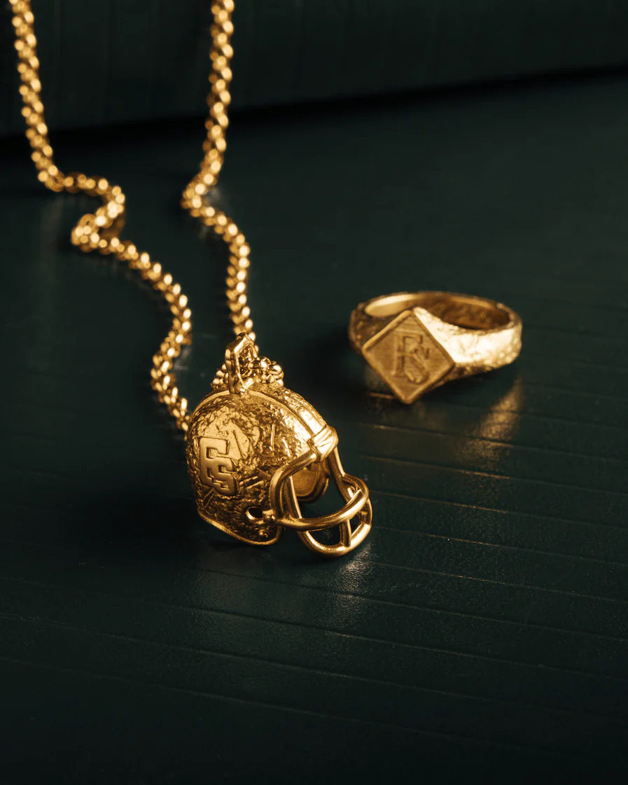 US FOOTBALL HELMET PENDANT [GOLD] - Image 5
