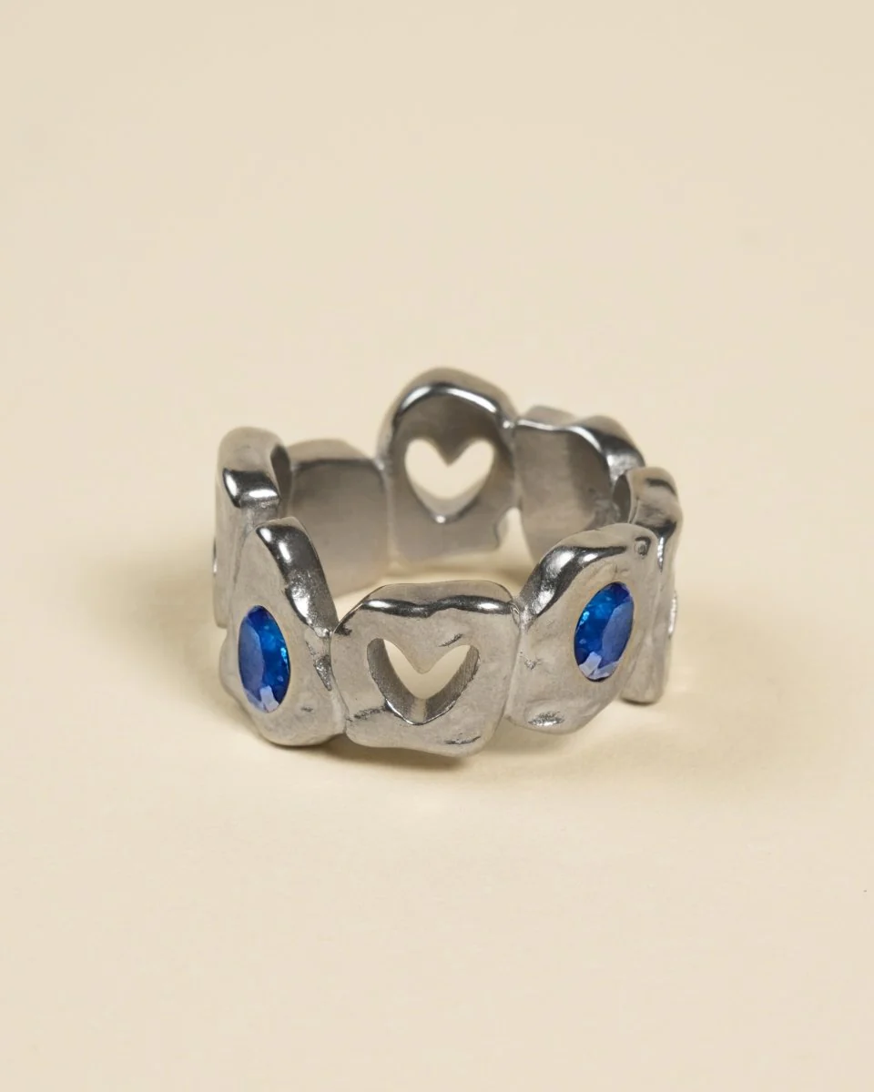 HEARTLESS RING - BLUE SAPPHIRE