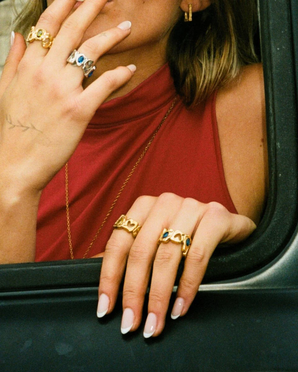 HEARTLESS RING [GOLD] - BLUE SAPPHIRE - Image 2