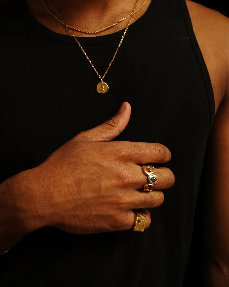 HEARTLESS RING [GOLD] - BLUE SAPPHIRE - Image 3
