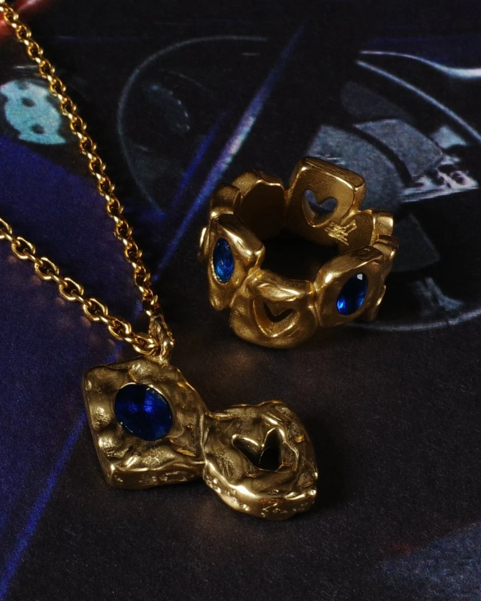 HEARTLESS RING [GOLD] - BLUE SAPPHIRE - Image 4