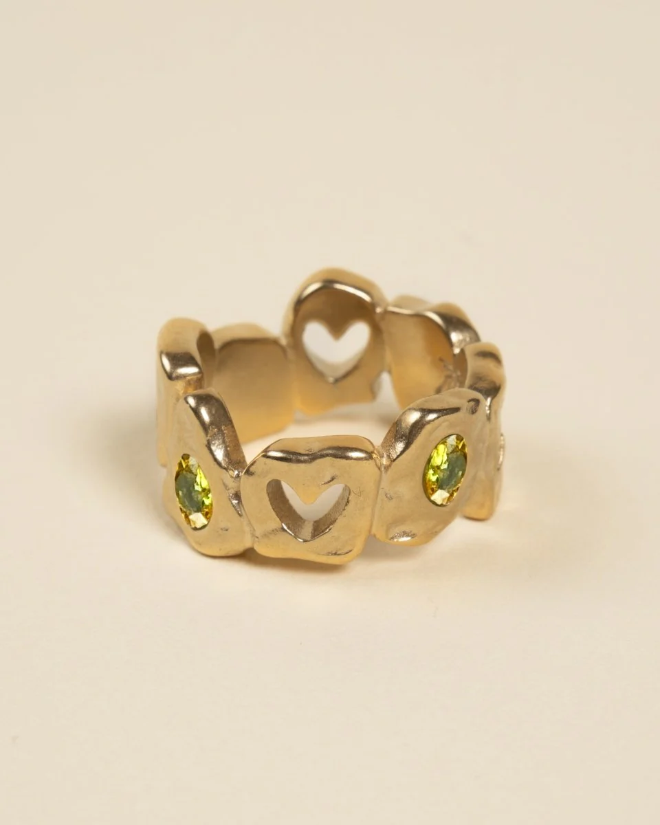 HEARTLESS RING [GOLD] - YELLOW TOPAZ
