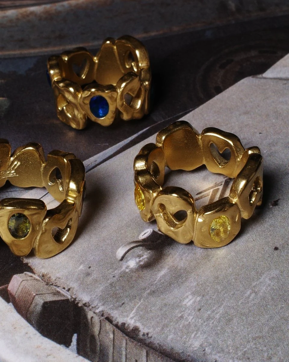 HEARTLESS RING [GOLD] - YELLOW TOPAZ - Image 3