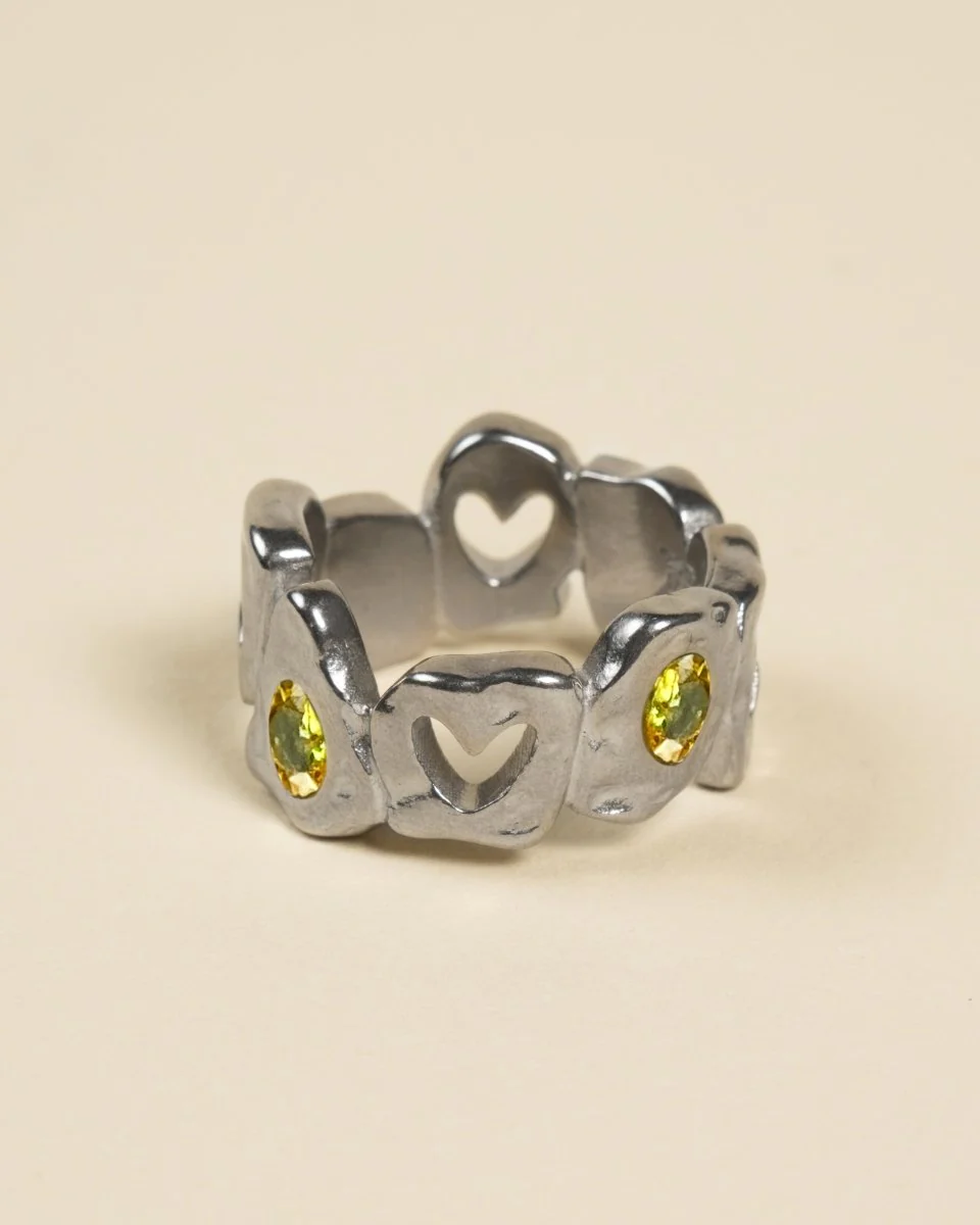 HEARTLESS RING - YELLOW TOPAZ