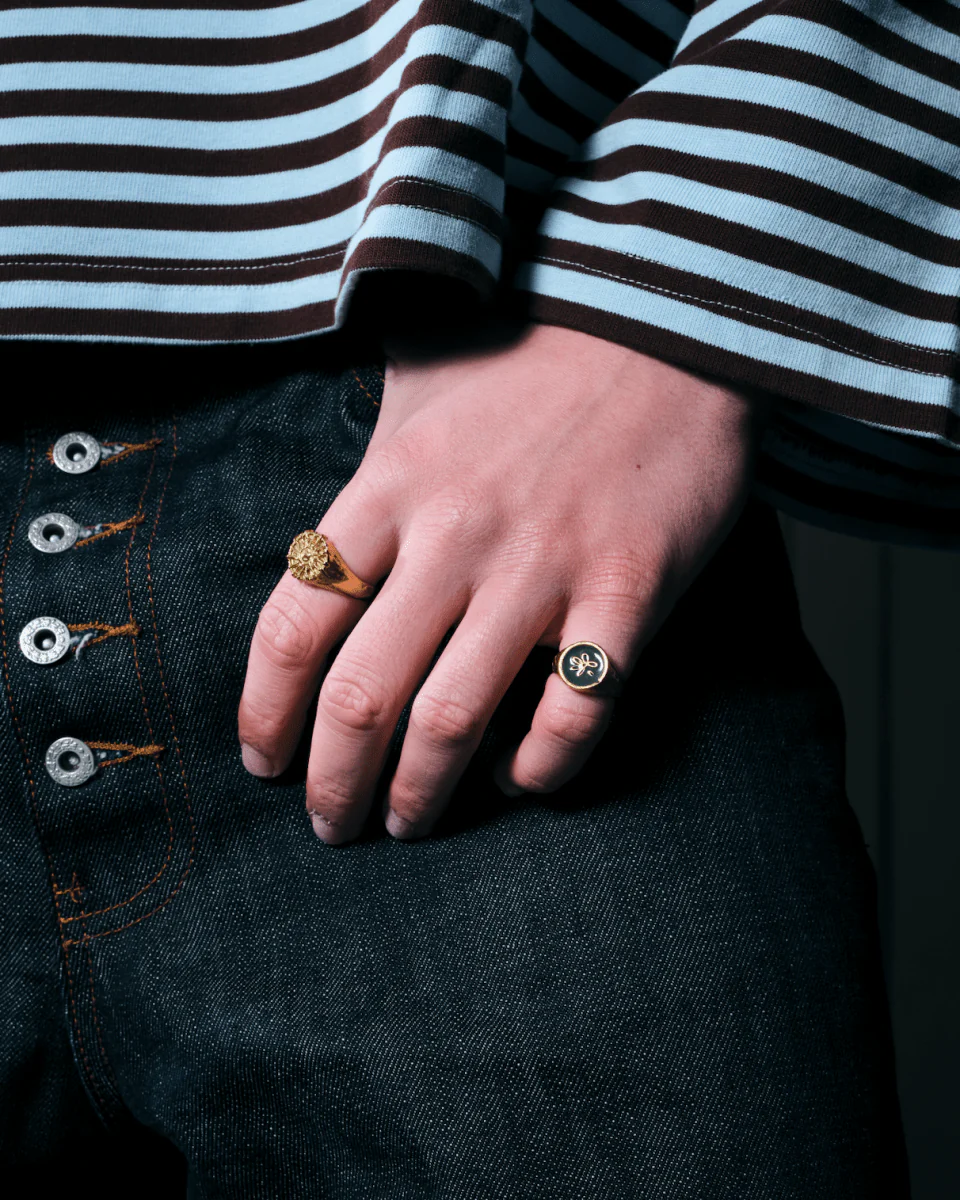 LOST PETAL RING [GOLD] - KHAKI - Image 3