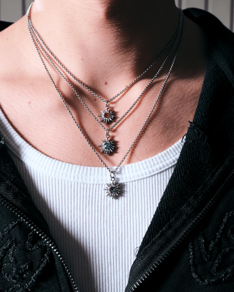 SOLAR FLARE NECKLACE - BLUE - Image 3