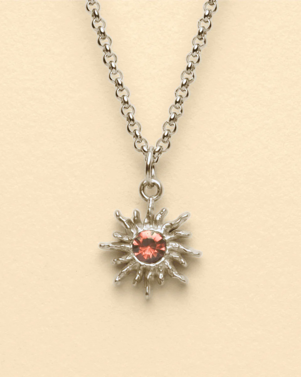 SOLAR FLARE NECKLACE - RED