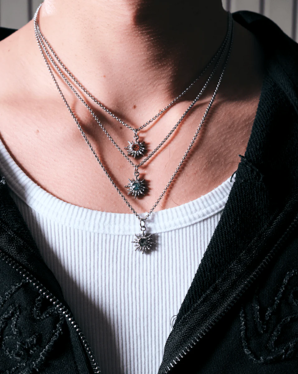 SOLAR FLARE NECKLACE - RED - Image 3