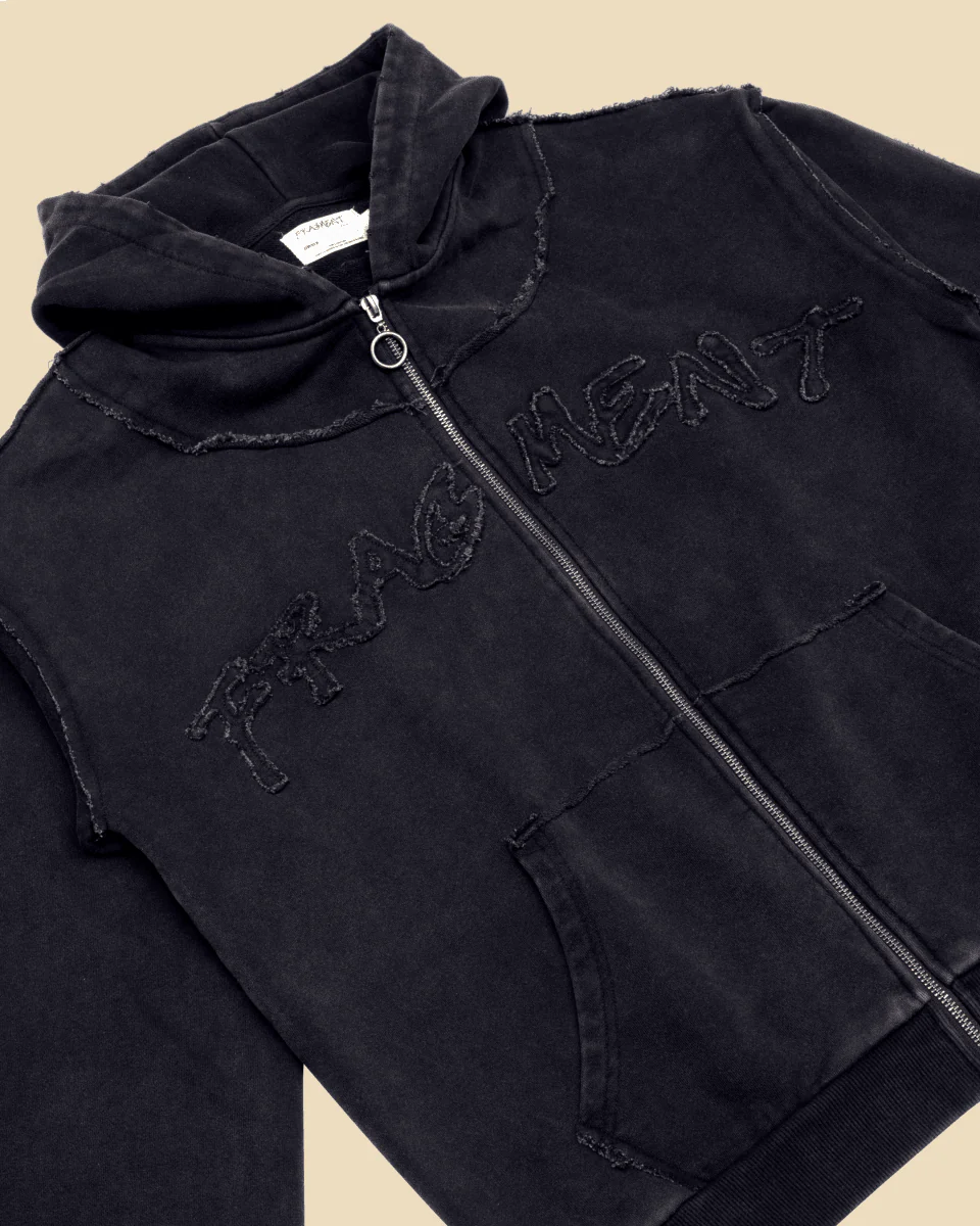 ROOTS ZIP UP HOODIE - BLACK - Image 4