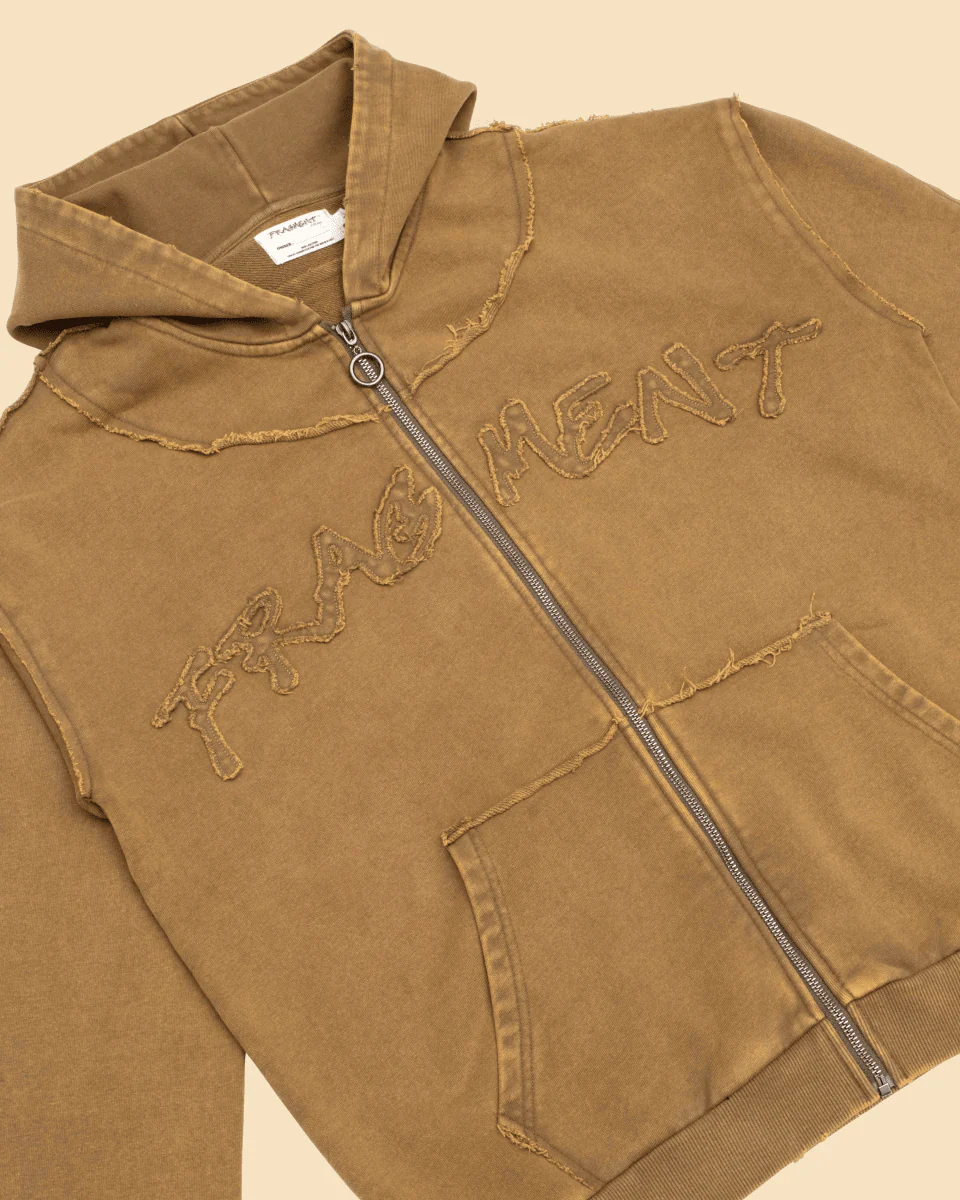 ROOTS ZIP UP HOODIE - KHAKI - Image 4